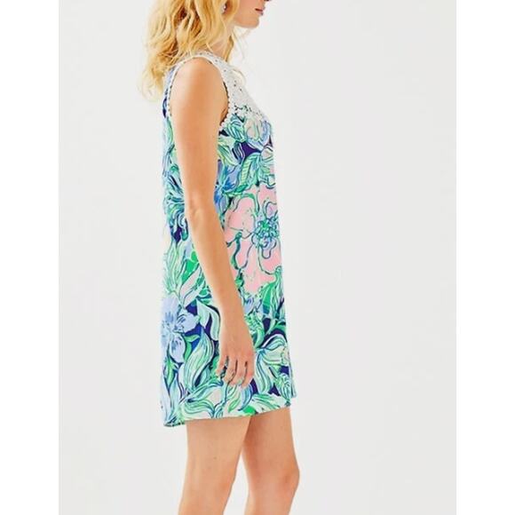 New Lilly Pulitzer Womens 10 Nala Shift Dress Party Thyme Resort Preppy Vacation - Picture 5 of 12